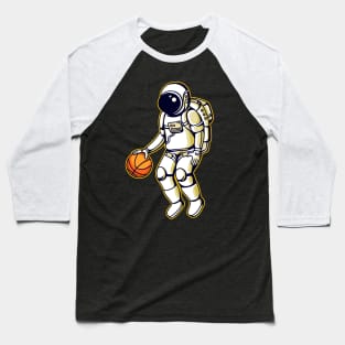 Astronaut and Basketball Baseball T-Shirt